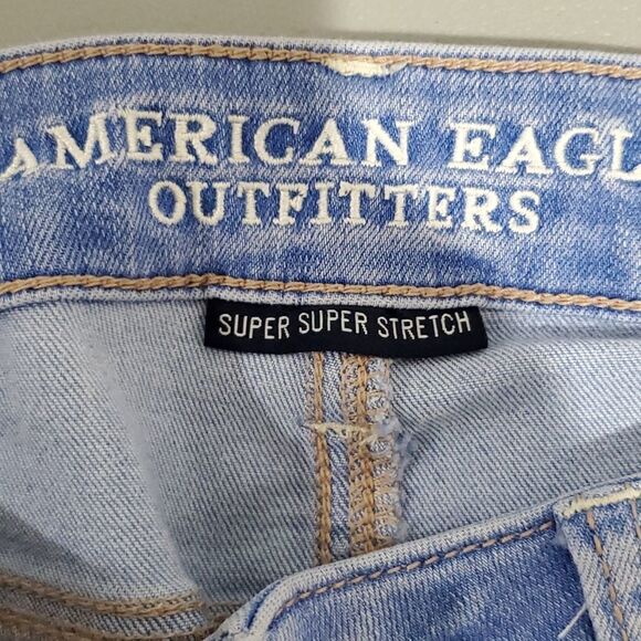 AMERICAN Eagle Super Super Stretch 27x27 Super Low Rise Size 0 Jeggings - Picture 6 of 8